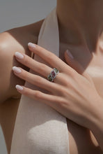 Load image into Gallery viewer, Tourmaline gemstone ring in sterling silver
