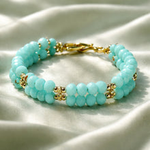 Load image into Gallery viewer, Turquoise Crystal handmade bracelet
