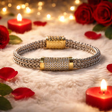 Load image into Gallery viewer, Two tone gold and silver bracelet for women
