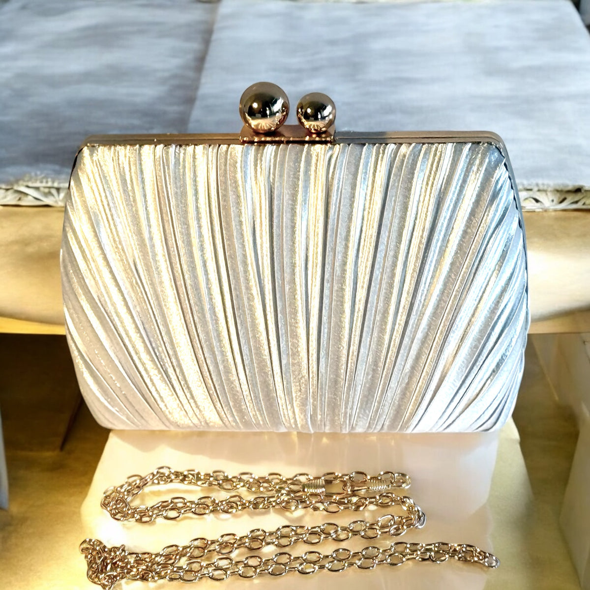White Satin Evening Clutch Purse – The Butler Collection