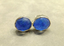 Load image into Gallery viewer, Blue Opalite Stud earrings
