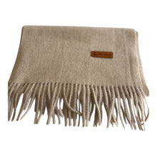 Load image into Gallery viewer, Cashmere beige winter scarf
