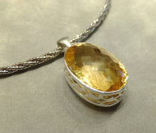 Load image into Gallery viewer, Citrine pendant necklace
