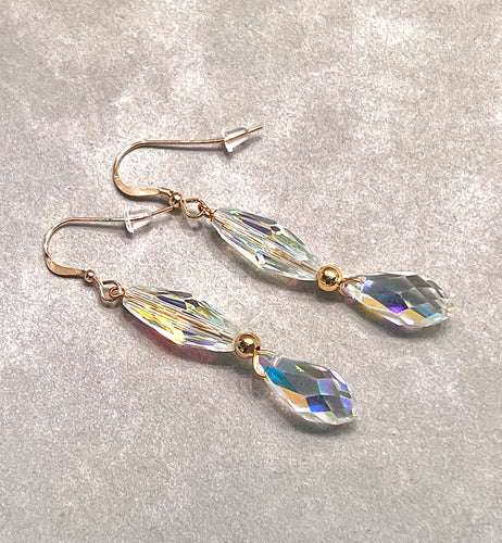 Austrian crystal drop earrings