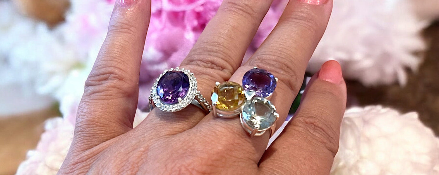 Gemstone rings for women