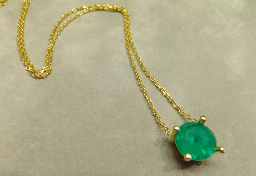 Green  Paraiba Tourmaline necklace