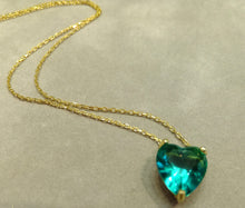 Load image into Gallery viewer, Heart tourmaline necklace
