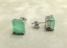 Load image into Gallery viewer, Mint Green Paraiba Tourmaline earrings
