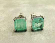 Load image into Gallery viewer, Mint Green Paraiba tourmaline stud earrings

