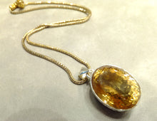 Load image into Gallery viewer, Citrine gemstone pendant necklace
