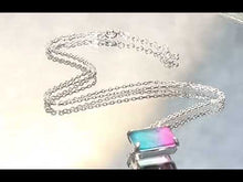 Load and play video in Gallery viewer, rainbow tourmaline necklace
