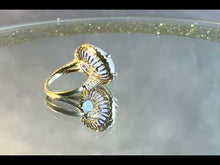 Load and play video in Gallery viewer, Lavender jade oval cut gemstone ring
