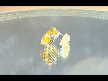 Load and play video in Gallery viewer, Citrine gemstone stud earrings in sterling silver
