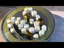 Load and play video in Gallery viewer, White pearl and crystal necklace in gold
