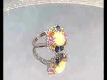 Load and play video in Gallery viewer, Video of Gemstone Flower ring
