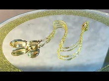 Load and play video in Gallery viewer, Citrine teardrop necklace in gold filled
