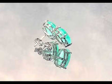 Load and play video in Gallery viewer, Video of Blue Paraiba tourmaline earrings
