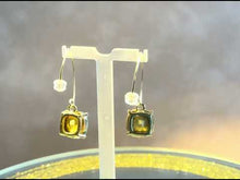 Load and play video in Gallery viewer, Turquoise crystal Gold filled drop earrings
