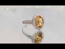 Load and play video in Gallery viewer, Oval Citrine Gemstone Ring
