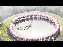 Load and play video in Gallery viewer, Light Pink Mother Of Pearl Necklace
