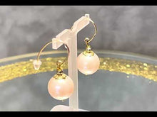 Load and play video in Gallery viewer, Blush Mother of Pearl Drop Earrings in Gold
