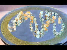 Load and play video in Gallery viewer, Long gemstone necklace in gold
