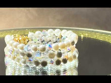 Load and play video in Gallery viewer, White pearl cuff bracelet
