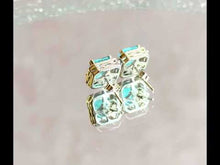 Load and play video in Gallery viewer, Neon Blue Paraiba Tourmaline stud earrings
