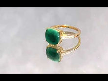 Load and play video in Gallery viewer, Video of emerald gemstone ring
