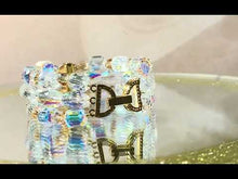 Load and play video in Gallery viewer, Crystal cuff bracelet
