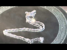 Load and play video in Gallery viewer, Video of crystal cross pendant necklace in sterling silver
