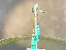 Load and play video in Gallery viewer, Gold filled dangle drop earrings
