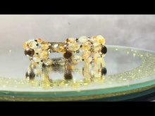 Load and play video in Gallery viewer, Woven handmade citrine gemstone bracelet
