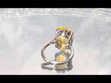 Load and play video in Gallery viewer, Video of gemstone citrine ring
