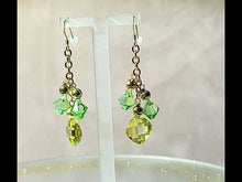 Load and play video in Gallery viewer, Gold filled crystal drop earrings
