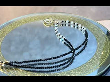 Load and play video in Gallery viewer, Heart pendant necklace with spinel gemstones
