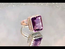 Load and play video in Gallery viewer, Video of Amethyst ring
