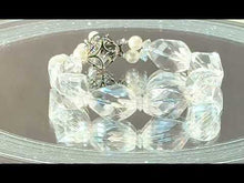 Load and play video in Gallery viewer, Ladies crystal quartz and pearl bracelet

