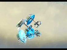 Load and play video in Gallery viewer, Aurora Opal gemstone stud earrings
