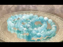 Load and play video in Gallery viewer, Aquamarine beaded braclet
