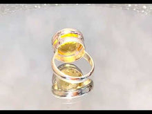 Load and play video in Gallery viewer, Video of gemstone citrine ring
