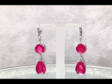 Load and play video in Gallery viewer, Video of Pink Paraiba Tourmaline earrings

