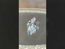 Load and play video in Gallery viewer, Video of multi color tourmaline stud earrings
