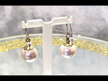 Load and play video in Gallery viewer, Pink Pearl Drop Earrings
