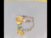 Load and play video in Gallery viewer, Video of Citrine gemstone ring
