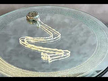 Load and play video in Gallery viewer, Grey druzy agate gemstone necklace in sterling silver
