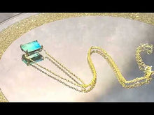 Load and play video in Gallery viewer, Video of blue toumaline necklace
