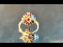 Load and play video in Gallery viewer, Ruby gemstone ring in sterling silver
