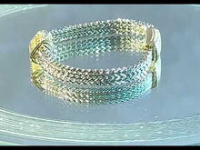 Load and play video in Gallery viewer, Two tone silver and gold bracelet
