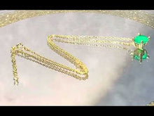 Load and play video in Gallery viewer, Video of green paraiba tourmaline necklace
